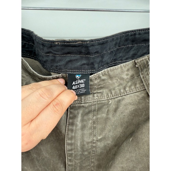 Kuhl RYDR Pants Mens 40 x 30 Grey Canvas Hike Climb Outdoors - Picture 4 of 8